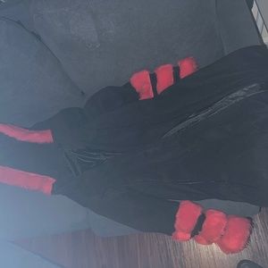 Red Coat and Jean jacket